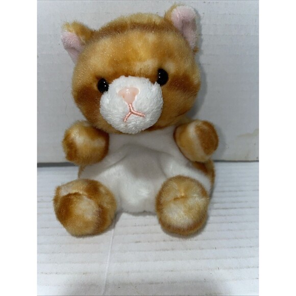 AURORA Palm Pals MEOW THE ORANGE TABBY CAT 4" Plush STUFFED ANIMAL TOY Soft - Picture 1 of 5